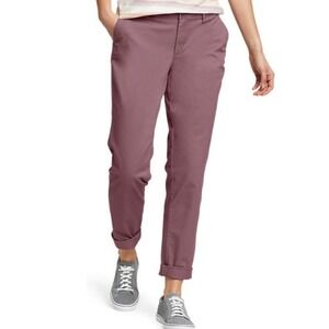 Eddie Bauer Adventure Ripstop Ankle Pants Womens Size 16 Tearose Purple